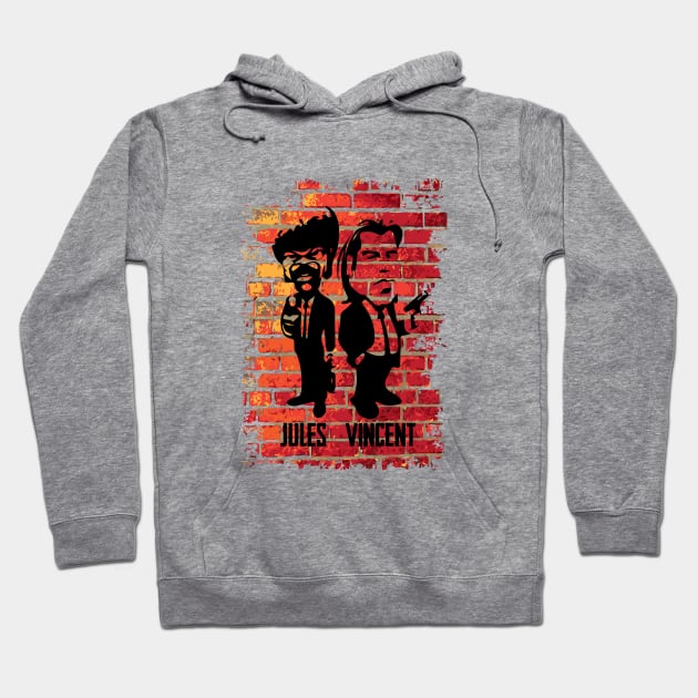 Jules & Vincent - Pulp Fiction Hoodie by CAUTODIPELO